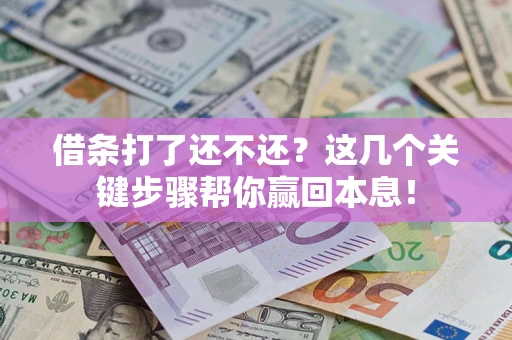 武汉借条打了还不还？这几个关键步骤帮你赢回本息！