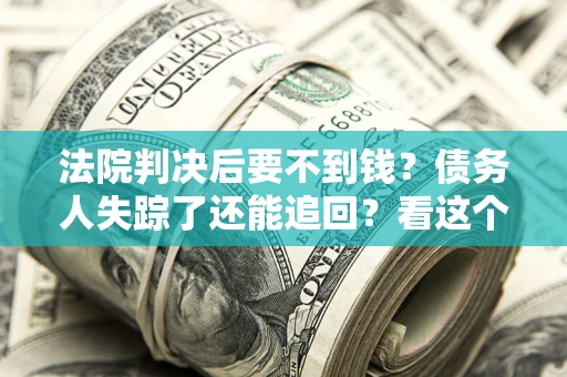 武汉法院判决后要不到钱？债务人失踪了还能追回？看这个方法！