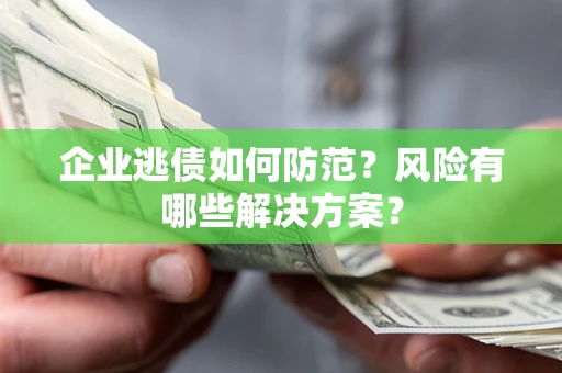 武汉企业逃债如何防范？风险有哪些解决方案？