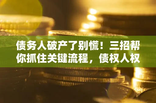 武汉债务人破产了别慌！三招帮你抓住关键流程，债权人权益不再缩水