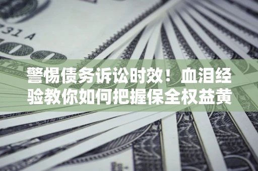 武汉警惕债务诉讼时效！血泪经验教你如何把握保全权益黄金期