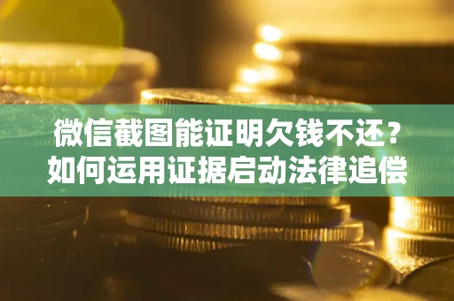 武汉微信截图能证明欠钱不还？如何运用证据启动法律追偿程序？