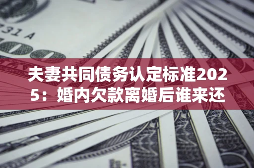 武汉夫妻共同债务认定标准2025:婚内欠款离婚后谁来还? 武汉夫妻共同债务认定标准2025:婚内欠款离婚后谁来还?