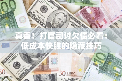 武汉真香！打官司讨欠债必看：低成本快胜的隐藏技巧