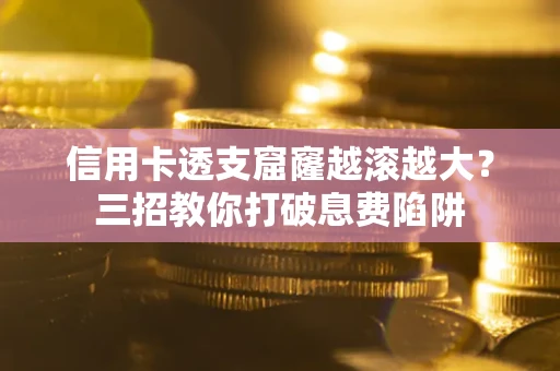 武汉信用卡透支窟窿越滚越大？三招教你打破息费陷阱