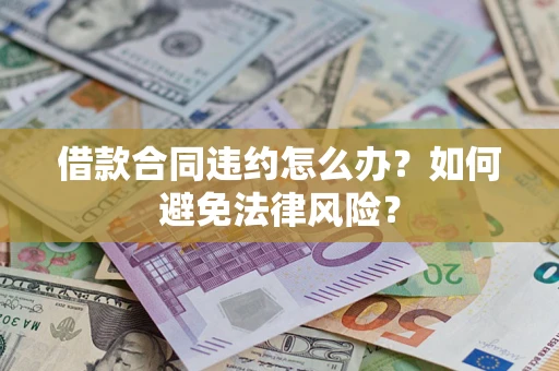 武汉借款合同违约怎么办？如何避免法律风险？